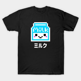 Japanese Pixelate Milk T-Shirt